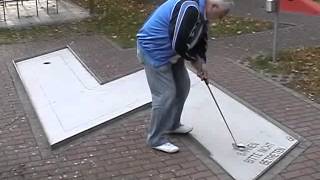 Minigolf professionell Europameister Hubert Bayer in Schweinfurt [upl. by Atnohs470]