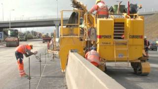 Slipforming Central Median Barrier On N7 [upl. by Vivyanne]