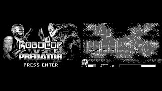 Robocop Vs Predator Indie Game PC GameBoy style  Walkthrough [upl. by Hutson]