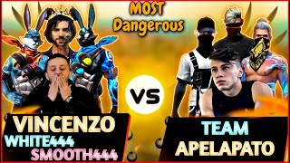 Vincenzo  White444  Smooth444  Badal ff VS Team Apelapato999 Clash Squad Custom Match 🇮🇳🇪🇺 vs 🇧🇷 [upl. by Agamemnon]