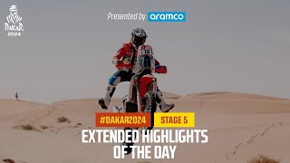 Extended highlights of Stage 5 presented by Aramco  Dakar2024 [upl. by Myrtice657]