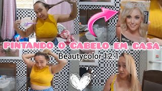 PINTANDO O CABELO EM CASA COM A TINTA 121 DA BEAUTYCOLOR [upl. by Ahsiam]