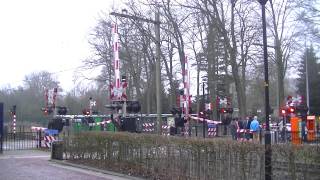 Spoorwegovergang Ermelo  Dutch railroad crossing [upl. by Ariela]