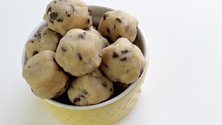 How To Make Cookie Dough Bites  No Bake Recipe amp 7 Ingredients ONLY [upl. by Allred]