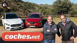 Renault Mégane vs MercedesBenz Clase A  Prueba Comparativa  Review en español  cochesnet [upl. by Acinorahs]