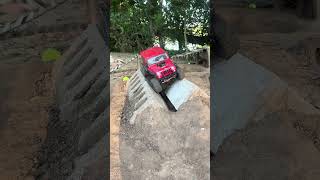 Axial SCX10ii on backyard crawler course rccar rccrawler [upl. by Flavia]