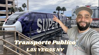 LAS VEGAS MONORAIL Recorrido COMPLETO transporte publico [upl. by Alyahsal594]