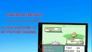 CAUGHT 2 WURMPLE FOR 2 EVOLUTION AND GOT CASCOON TO DUSTOX POKEMON EMERALD PART 3 STORY 1pokémon [upl. by Geerts]