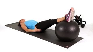 How to Do a Pelvic Tilt on a Swiss Ball  Abs Workout [upl. by Liscomb332]