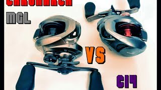 SHIMANO CHRONARCH MGL VS CHRONARCH CI4 part 1 hands on table top review [upl. by Notac]