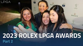 2023 ROLEX LPGA Awards  Part 2 [upl. by Einnahc661]