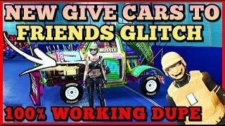 HOW TO GIVE CARS TO FRIENDS GLITCH GTA5 FACILITY GCTF GTA V CAR DUPE [upl. by Lebanna84]