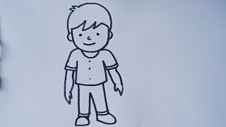 How to draw a boyBoy drawing easyboy drawing step by stepBoy drawing for beginners [upl. by Dorthy]