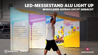 Messesystem LED ALU Light Up  Modularer Messestand Aufbau [upl. by Nwahsat]