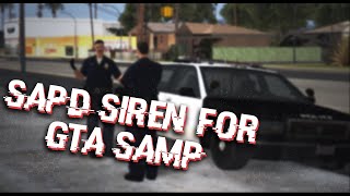 GTA SA SIREN FOR POLICESHERIFFs DEPARTMENTFBI [upl. by Secor]