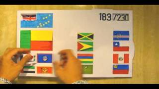 Flags of the World A NonDigital Interactive PopUp Book [upl. by Ecienaj]