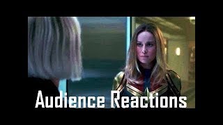 Audience Reactions  Captain Marvel Post Credit Scene  Captain Marvel Avengers End Game [upl. by Nelubez413]