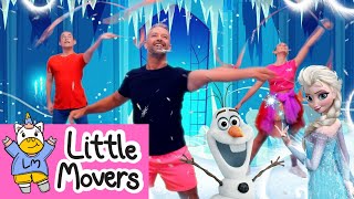 Let It Go Ribbon Dance  Disney Frozen Dance For Kids  Little Movers [upl. by Ahsenot]