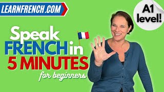 Learn to speak French in 5 minutes  a dialogue for beginners [upl. by Erhart]