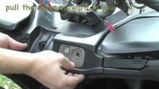 07 Suzuki Burgman 400  Coolant Filler Cap Location  MicBergsma [upl. by Bette-Ann]