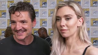 Pedro Pascal amp Vanessa Kirby Excited to Film The Fantastic Four First Steps  ComicCon 2024 [upl. by Bonnee86]