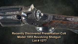 Recently Discovered Presentation Colt Model 1855 Revolving Shotgun [upl. by Eener]