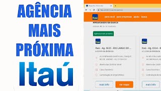 Como Saber o endereço da Agência do Itaú  Passo a Passo [upl. by Enitsirt]