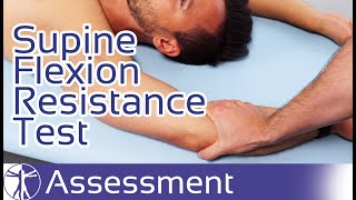 Supine Flexion Resistance Test  SLAP Lesion [upl. by Suzann]