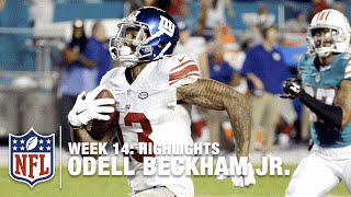 Odell Beckham Jr Has a Field Day in Miami Week 14  NFL Highlights [upl. by Zahavi]