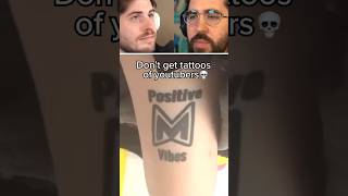 DON’T get Tattoos of YouTubers 🗣️💀 [upl. by Mharba725]