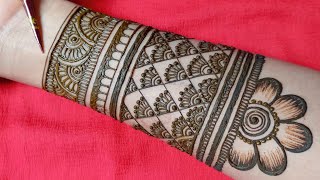 Simple Bridal Mehndi Design Latest 2021  Try this Wedding special mehandi [upl. by Amled]