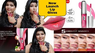 Faces Canada Beyond Shine Lip GlossAll 5 ShsdesNew launch Faces Canada Lip Gloss 2022Swatches 💋💄🥰 [upl. by Berenice]