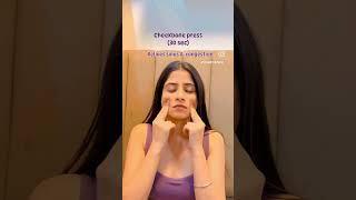 Lymphatic drainage massage✅ onlineyogaclass yogawithkamya facemassage skincareroutine faceyoga [upl. by Prent]