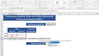 Actualización de cifras con INPC [upl. by Aicilra80]