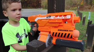 Nerf Blaster Battle Kids Always Win At the Park [upl. by Koch]