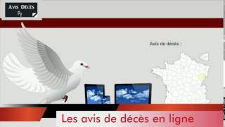 Avis de décès en ligne sur internet [upl. by Kirschner]