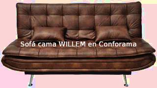 Sofá cama WILLEM en Conforama [upl. by Betteanne345]