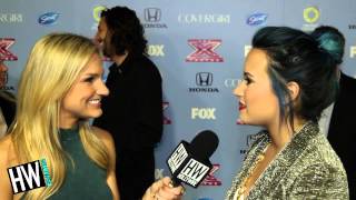 Demi Lovato Talks XFactor amp Mentoring [upl. by Odraboel]