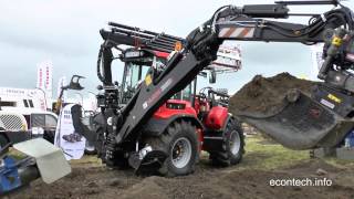 Backhoe loader HUDDIG  demopark Eisenach  HUDDIG Baggerlader [upl. by Laekim720]