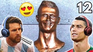 Messi amp Ronaldo React To Funny Clips 12 [upl. by Sosthena217]