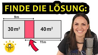 Mathe RÄTSEL Geometrie – Wie groß ist der Flächeninhalt [upl. by Aikemaj]