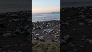 The day after a festival dedicated to ecology and conservation on La Malagueta beach in MalagaSpain [upl. by Otsedom]