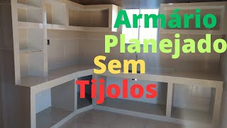 COMO FAZER ARMÁRIO DE COZINHA PLANEJADO SEM TIJOLOS PARTE TRÊS [upl. by Allesiram]