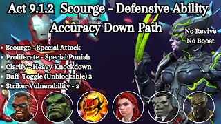 MCOC Act 912 Scourge  Defensive Ability Accuracy Down Path  Silver Centurion Boss [upl. by Loriner802]