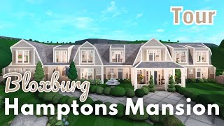 Bloxburg  Hamptons Mansion 750K Tour [upl. by Cyrille]