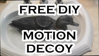 Free DIY Motion Duck Decoy [upl. by Aehsal]