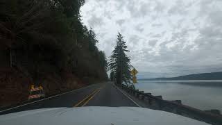 Driving from Hoodsport to Brinnon Washington [upl. by Nila197]