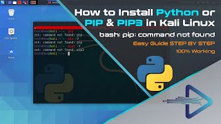 How to Install Python or PIP amp PIP3 in Kali Linux  Kali Linux 20204 [upl. by Willis]