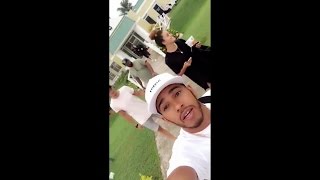 Sore Legs  Lewis Hamilton Snapchat Vlog [upl. by Mooney104]