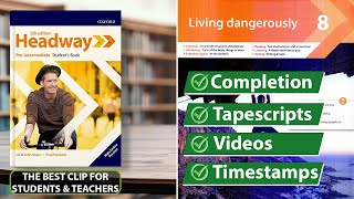 New Headway PreIntermediate 5th Edition  Unit 8 Living Dangerously  Students Book [upl. by Yramliw]